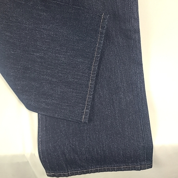 NWT Uniqlo Women's Wide Straight Jeans Blue Waist 26" Inseam 30" - Picture 4 of 7